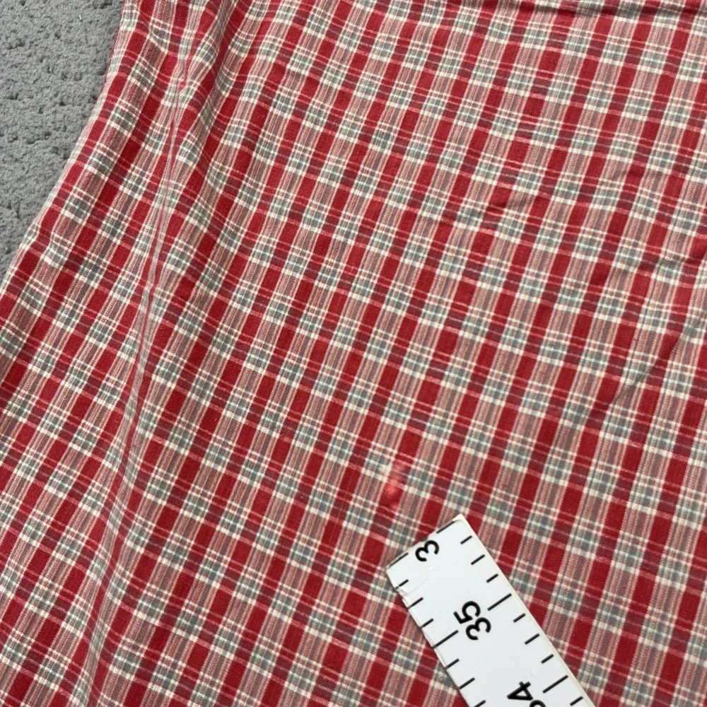 Vintage Polo Ralph Lauren Shirt Mens Large Adams Camp Collar Plaid Pocket USA